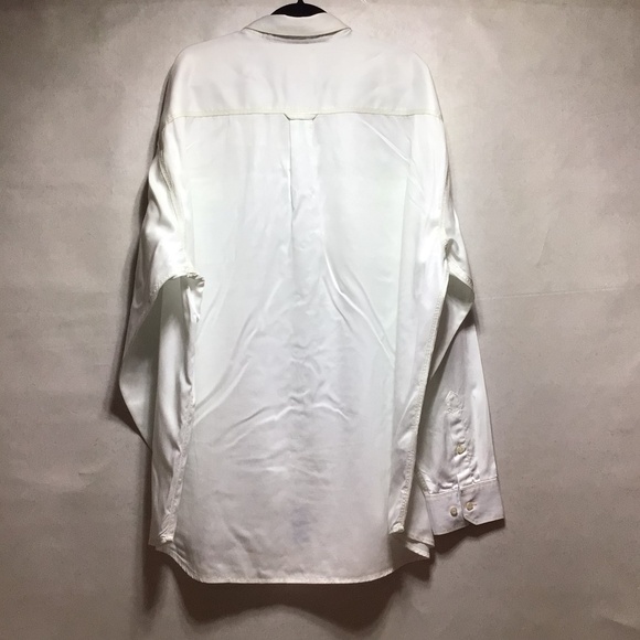 Tommy Bahama Jeans Island Crafted White Long Sleeve Button Down Shirt, Size 2XT. - Picture 11 of 12